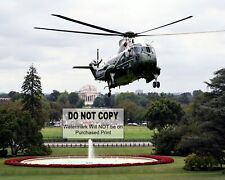 Marine One Landing at White House -  Trump - MAGA - 8X10 PHOTO (#1034) picture
