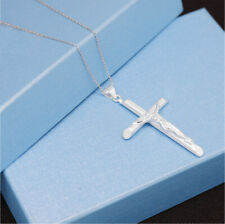 Sterling Silver 925 Crucifix Cross Pendant-Christian Pendant Jesus Cross Pendant picture