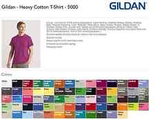 100 Gildan T-SHIRTS BLANK BULK LOTS Colors or 108 White Plain S-XL Wholesale 50 picture
