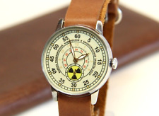 Mens Mechanical watch Pobeda Radiation troops Wrist Watch Soviet USSR watches picture