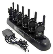6 Motorola CLS1410 UHF Radios Walkie Talkies with 6 pocket Multi-Unit Charger picture