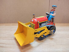 Vintage retro tractors litho tin. Bulldozer farmers tractor Front end loader tin picture