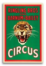 1950s Ringling and Barnum & Bailey Snarling Leopard Circus Poster - 24x36 picture
