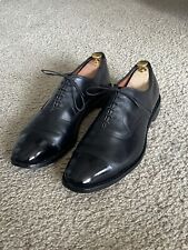 Allen Edmonds Park Avenue Oxford Black Leather Cap Toe Dress Shoe Men's 12 D picture