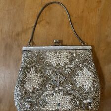 Vintage Exquisite Beaded Bag Made In Hong Kong picture