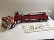 Vintage Nylint Metal Muscle Aerial Hook N and Ladder No. 5 Fire Engine Truck 32” picture