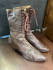 antique victorian 1900s lace up leather womens boots  picture