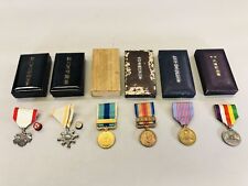 Y5654 Imperial Japan Army Medal decoration order set of 6 box Japan WW2 vintage picture