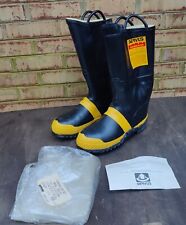 New NOS Servus Firebreaker Boots MENS 12.5 N Rubber Made in USA Steel Toe/Shank  picture