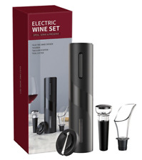 Rechargeable Electric Wine Bottle Openers Set, Vacuum Stopper,Foil Cutter Pourer picture