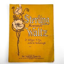 STERLING HESITATION WALTZ sheet music - William H Fry, John W. Yarborough picture