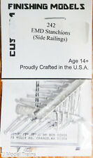 Custom Finishing Models HO #242 EMD Stanchions, Side Railings (White Metal) picture