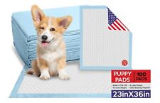 100 SUPER ABSORBENT 23 x 36 EXTRA LARGE Dog Puppy Training Wee Wee Pee Pads picture