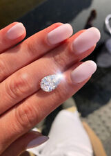 Glamorous 2 Ct Lab Grown Pear Cut Diamond-Certified VVS1,D Color-Elite Jewel U8 picture