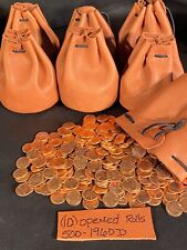 1960D Lincoln Uncirculated Cents - 500 (5.00 Face) in High Quality Coin Pouch picture