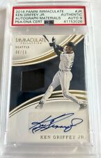 2016 Panini Immaculate Autograph Materials 04/15 Ken Griffey Jr AUTH PSA 9 picture