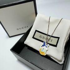 Genuine Gucci Disney Necklace Rare Daisy Silver 925 GG 17in Japan 419 140 picture