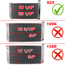 CC622 3 Row Aluminum Radiator For 1988-2000 CHEVY C/K 1500 2500 3500 5.0 5.7L V8 picture