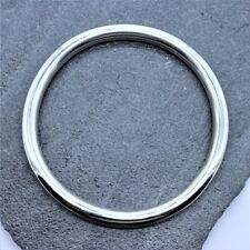 SUPER MASSIVE HEAVY 1G 7.25mm Thick Chunky Solid Sterling Silver Bangle Bracelet picture