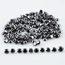 20 Pcs Set | Brilliant Black Diamond Round Cut For Making Jewelry Loose Gemstone picture
