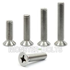 #6-32 Phillips Flat Head Machine Screws, 82° Countersunk A2 18-8 Stainless Steel picture