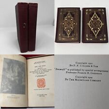 2 Antique Harvard Classics Books Epic & Saga Reader’s Index Vol 49, 50 1910 Red picture