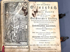 1799 Scarce Book GERMAN EVANGELICAL REFORMED GESANGBUCH Pennsylvania Dutch rare picture