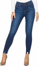 Sofia Vergara Womens Rosa Super Hi-Rise Curvy Skinny Ankle Dark Wash Denim Jeans picture