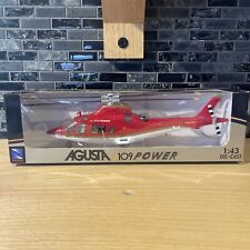 Agusta A109 Power Diecast Helicopter 1:43 Scale Model New-Ray Toys Red New picture