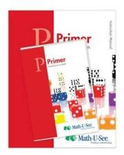 Math-U-See Primer Introduction to Math Instruction Pack - Hardcover - VERY GOOD picture
