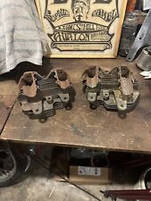 1936-39 Harley Knucklehead Cylinder Heads Front Rear Barn Fresh Original picture