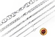 ITALY 925 SOLID Sterling Silver MARINER Chain Necklace or Bracelet  7