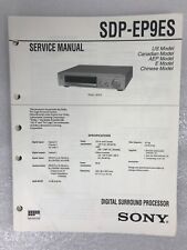 Sony SDP-EP9ES Original Service Manual Repair Digital Surround Processor 1997 picture