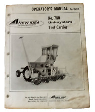 NEW IDEA Farm Equipment  Operators Manual US-136 Uni-System Tool Carrier No. 780 picture