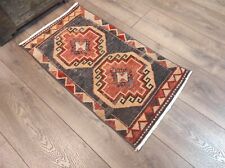 Small Rug, Small Oriental Rug, Handwoven Small Rug, Mini Vintage Rug, 1.6 x 3 ft picture