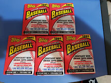 Five Unopened 1991 Topps Baseball Card Wax Packs picture