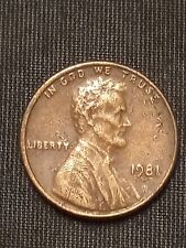 1981 Lincoln Memorial Penny Coin No Mint RD Obverse-Reverse Letters Errors  DESC picture