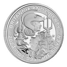 2024 Great Britain Britannia & Liberty Proof 1 oz Silver Coin picture