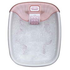 Bubble Bliss Deluxe Massaging Foot Spa with Heat Pink picture
