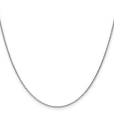 18K White Gold 16 inch 1.5mm Cable Chain Necklace picture
