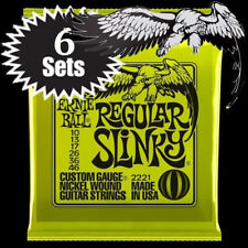 Ernie Ball Regular Slinky Nickel Wound Electric Guitar Strings 10-46 2221 6 Sets picture