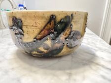 Vintage OMC OTAGIRI JAPAN  hand-thrown art pottery SERVING FRUIT BOWL picture