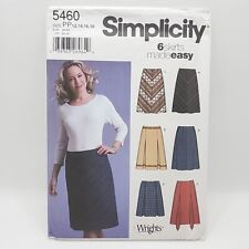 Simplicity 5460 Misses' A-line Pleated Skirt Sewing Pattern Size 12-18 Uncut picture