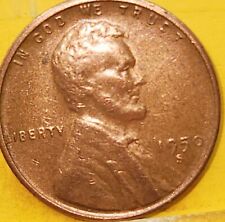 1950 S Very Fine Lincoln Wheat Cent Copper Penny. VF 1950 S Cent.  picture