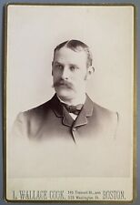 1890s MLB Louisville KY Slugger Pete Browning Boston Baseball Cabinet Card picture