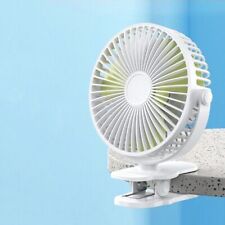 Portable 3 Speeds USB Rechargeable Mini Cooling Fan Clip On Desk Baby Stroller picture