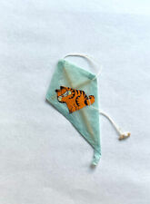 VTG MINIATURE DOLLHOUSE Garfield Handmade PAPER KITE WITH TAIL & STRING picture