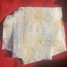Vintage Big Daisy Printed Net Organza Fabric 76x40” picture