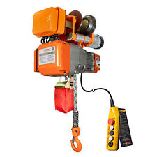 Prowinch Electric Chain Hoist 1/2 Ton Power Trolley 20 ft. G80 Chain M3/H2 110~1 picture