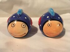 Very Cute Anthropomorphic Fish Salt And Pepper Shakers Vintage picture